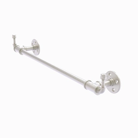 18" Towel Bar with Integrated Hooks, Satin Nickel Finish