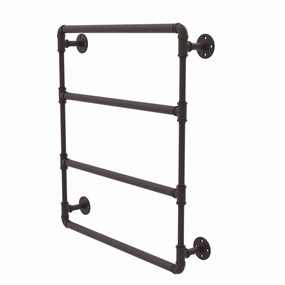 30" Wall Mounted Ladder Towel Bar, Oil Rubbed Bronze Finish