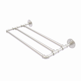 36" Wall Mounted Towel Shelf, Satin Nickel Finish