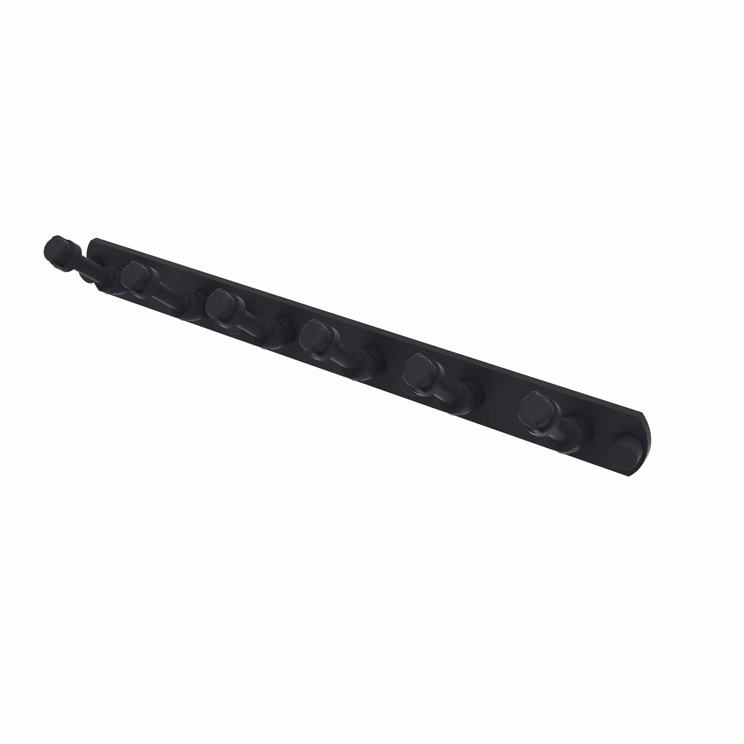 6 Position Tie and Belt Rack, Matt Black Finish