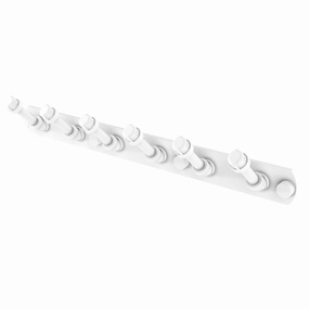 6 Position Tie and Belt Rack, Matt White Finish