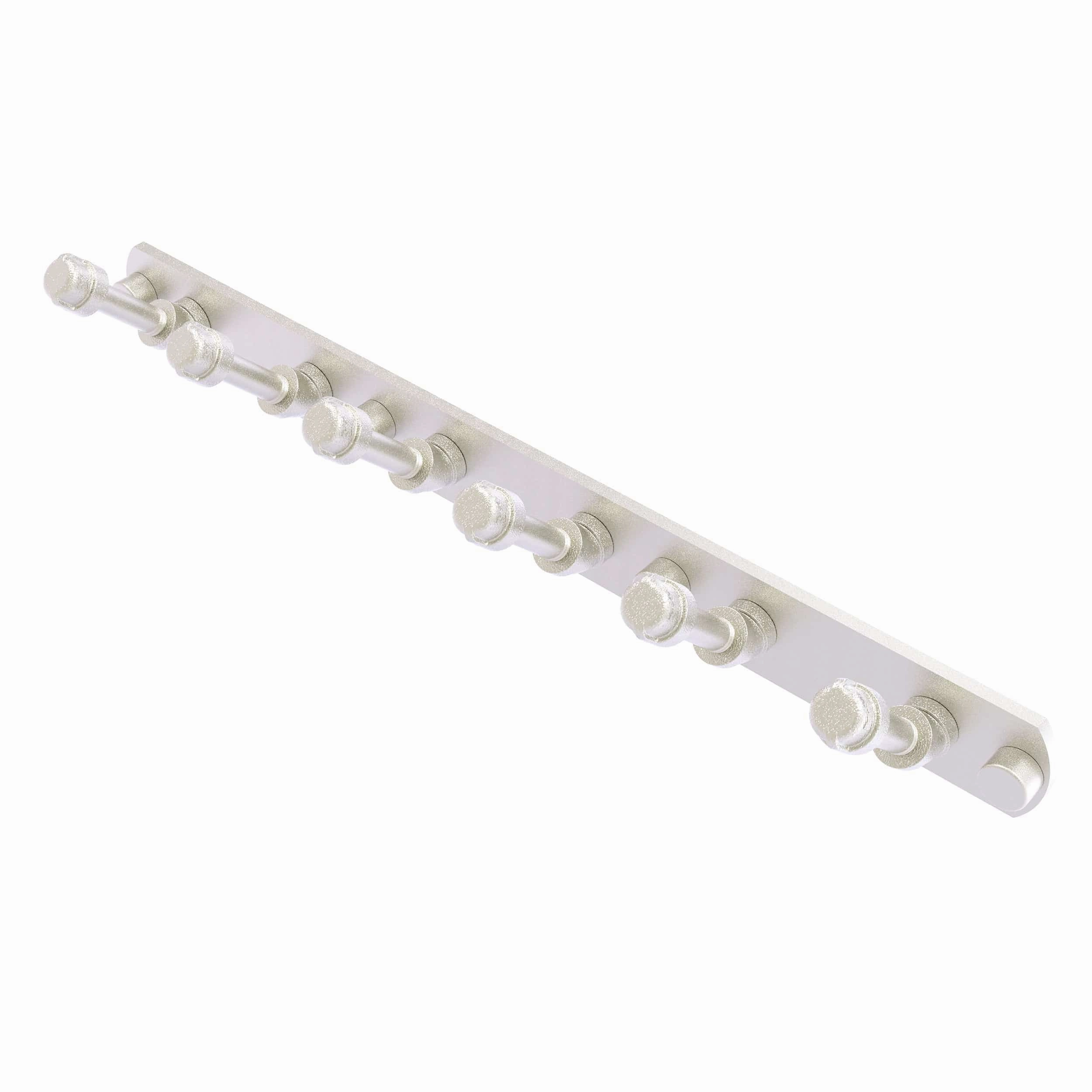 6 Position Tie and Belt Rack, Satin Nickel Finish