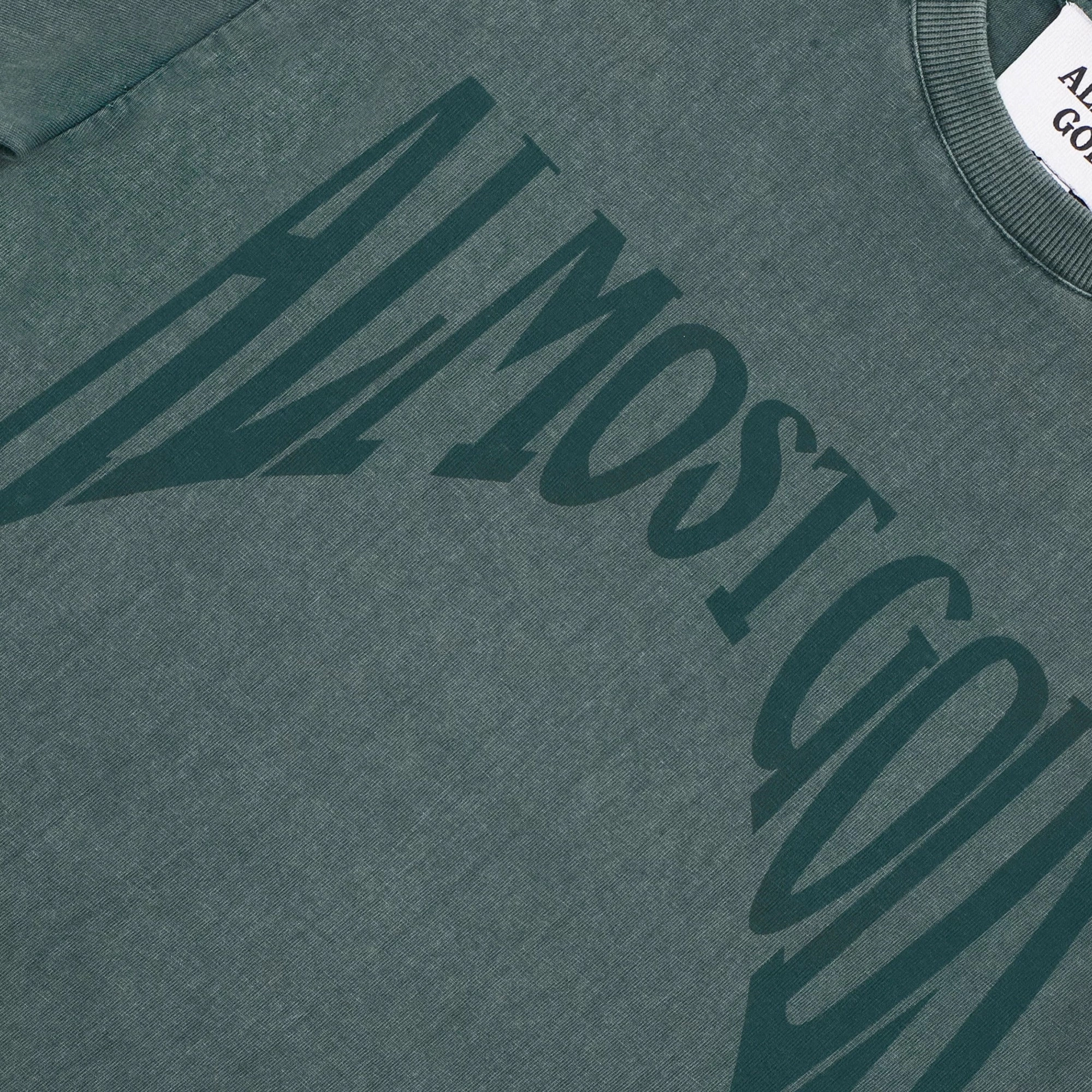 ALMOST GODS | STONEWASHED GOTHIC RELAXED TEE { PINE