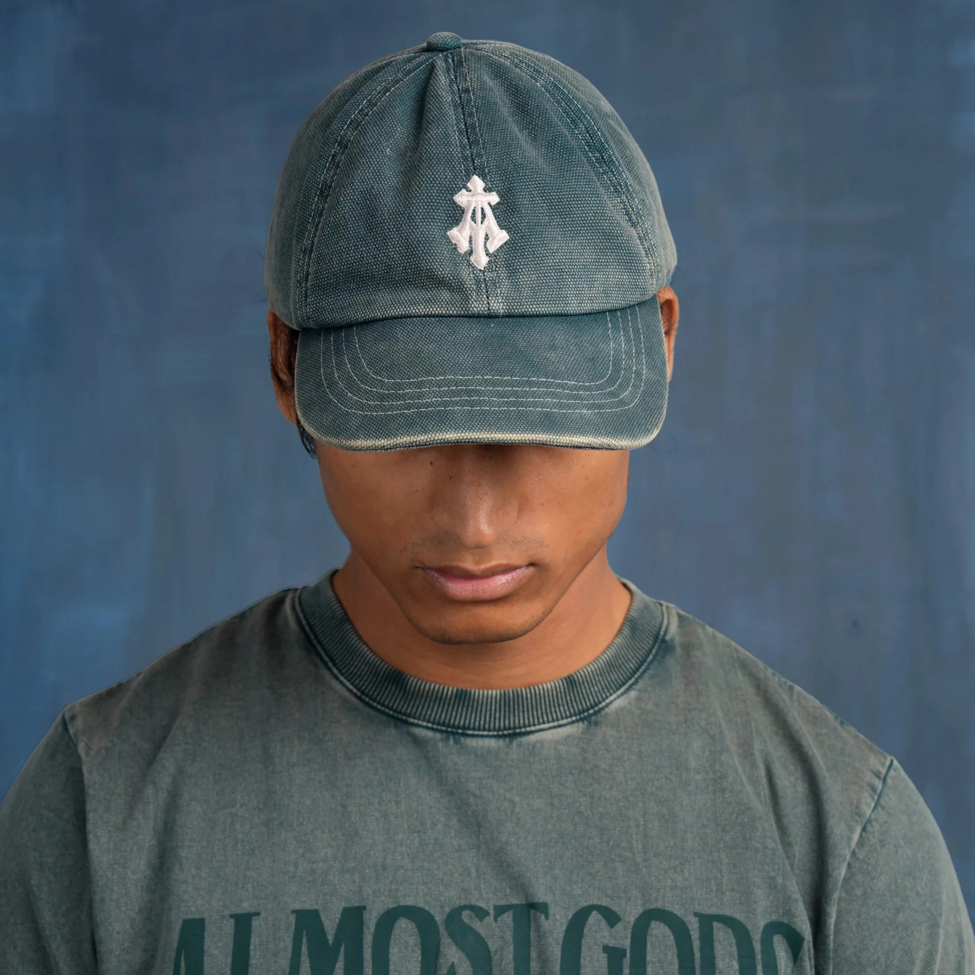 ALMOST GODS | STONEWASHED GOTHIC RELAXED TEE { PINE