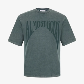 ALMOST GODS | STONEWASHED GOTHIC RELAXED TEE { PINE