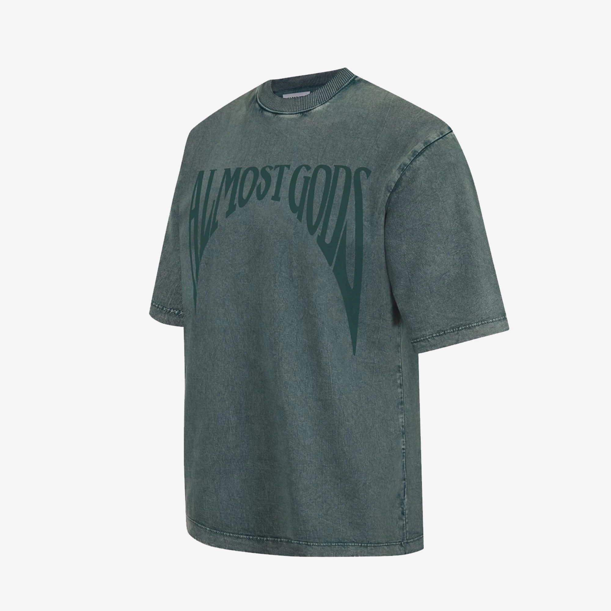 ALMOST GODS | STONEWASHED GOTHIC RELAXED TEE { PINE