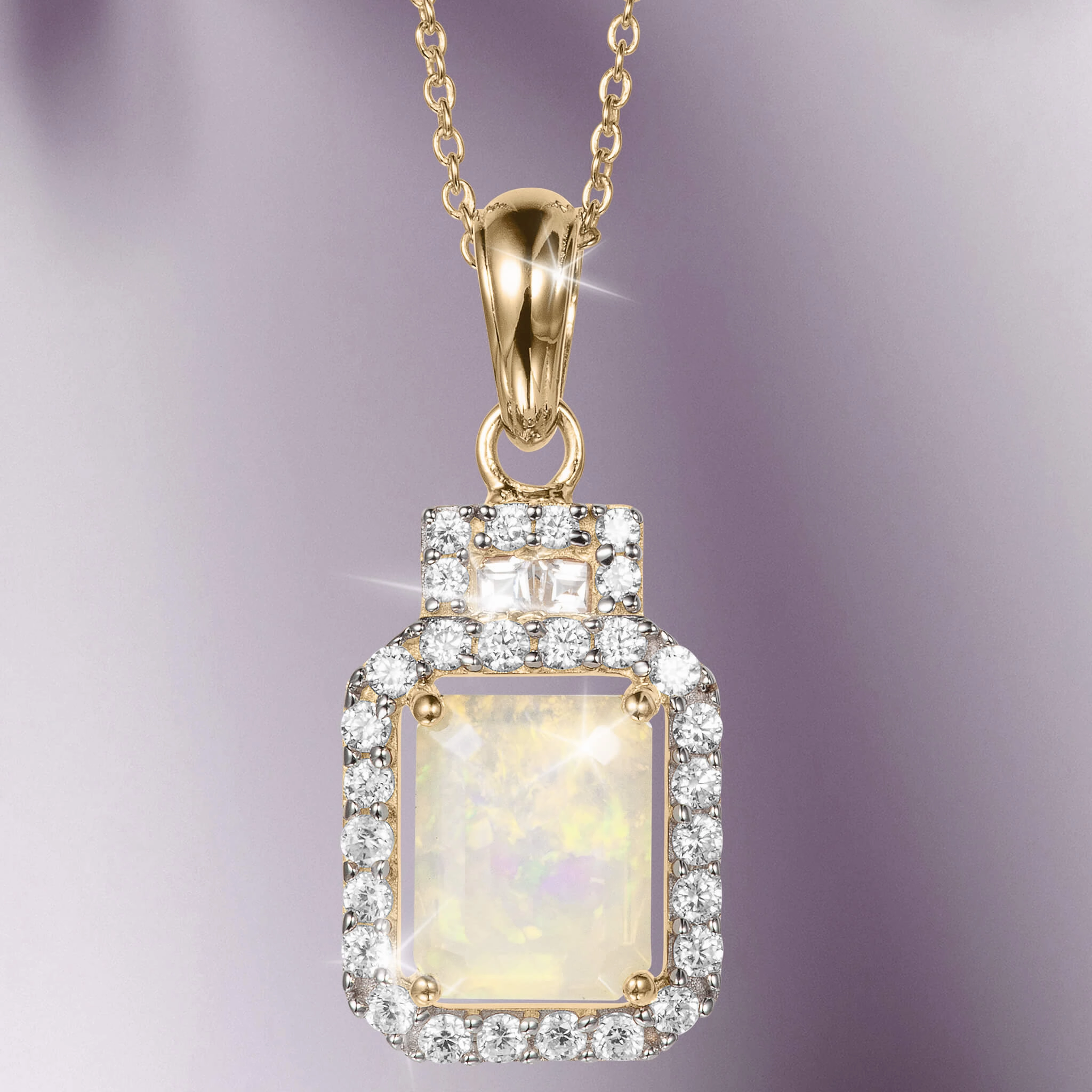 Aurora Opal Pendant