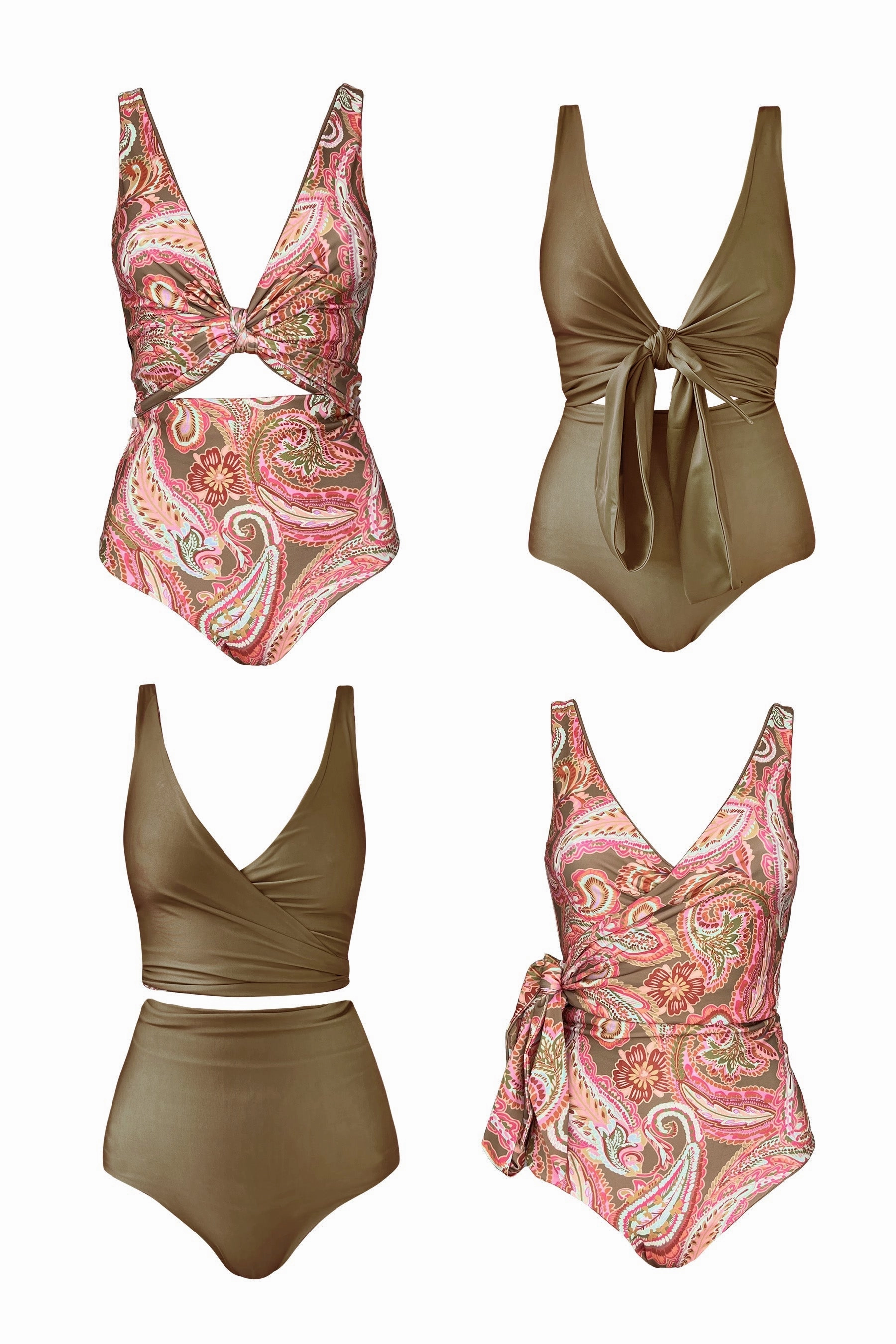 Barcelona Reversible Bikini Wrap Top | OLD CUT