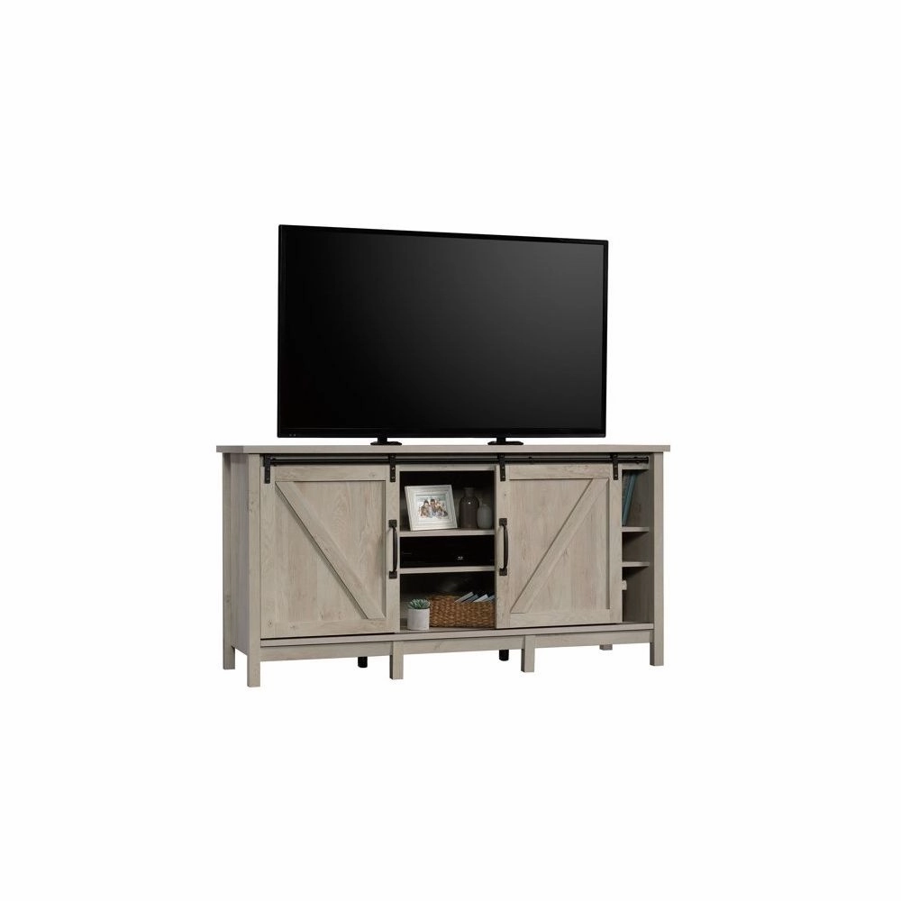 Better Homes & Gardens BHX028009816021 Modern Farmhouse TV Stand for TVs up to 70", Rustic White Finish