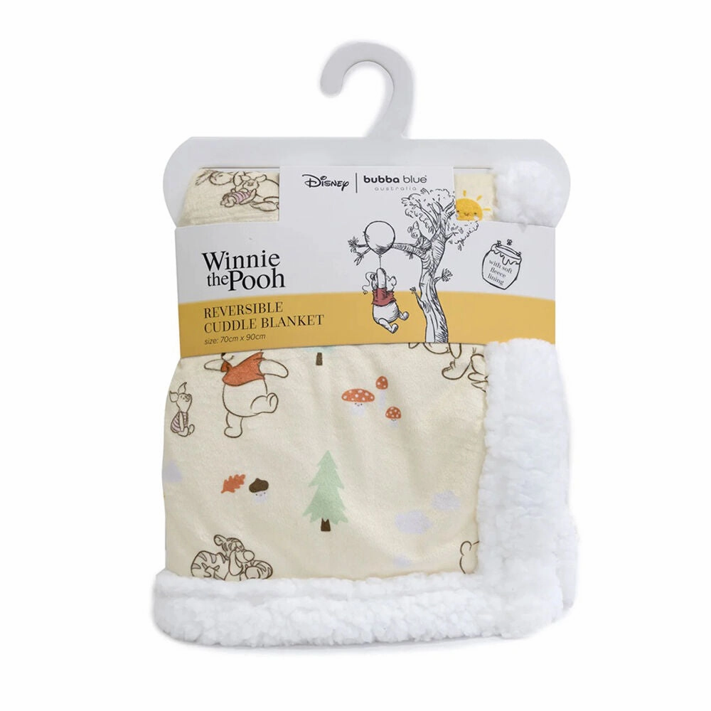 Bubba Blue Winnie The Pooh Cuddle Blanket