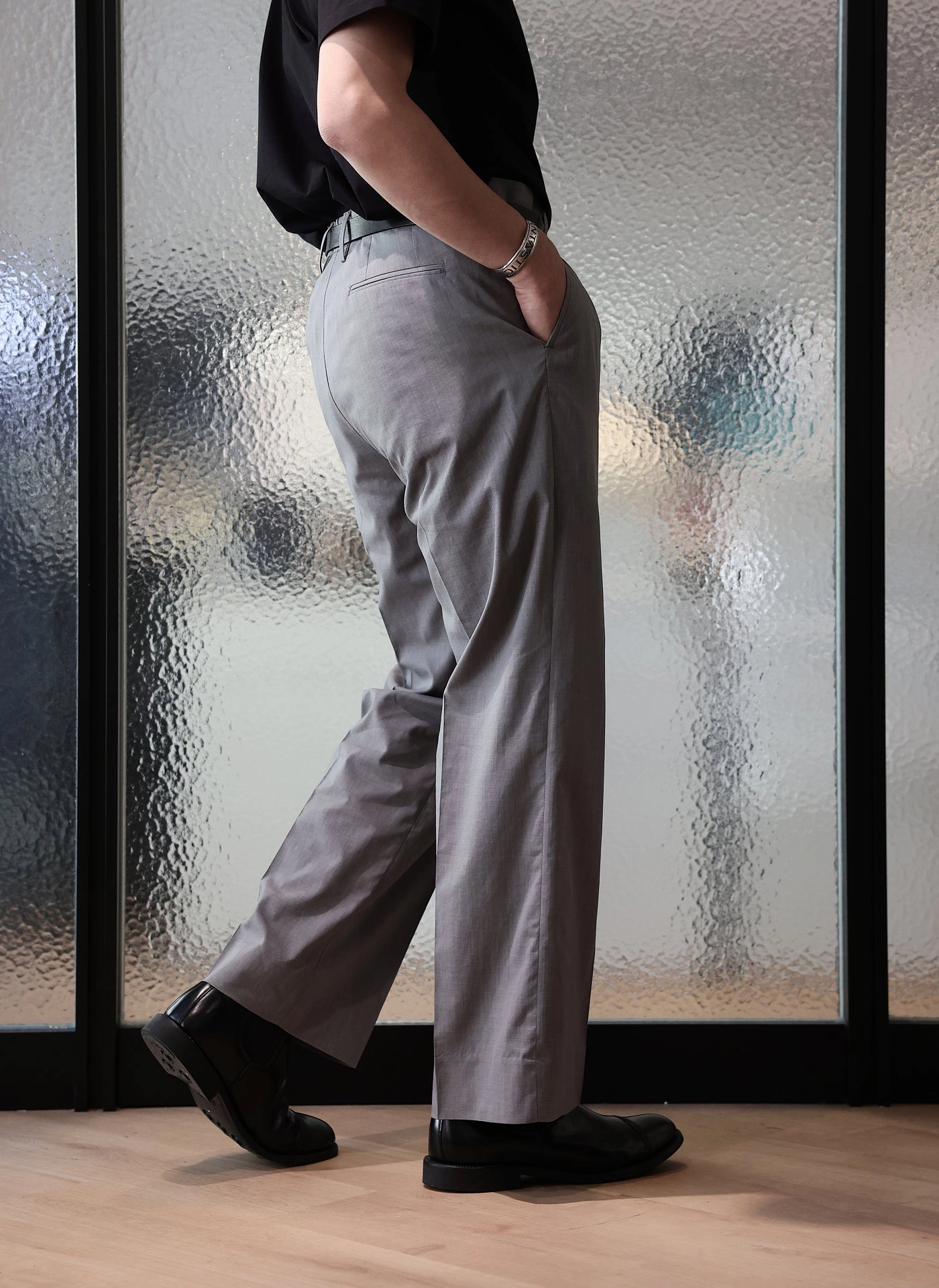 Coolmax Polyester Ramie Construction Suit Pants