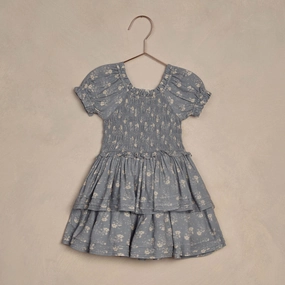 Cosette Dress - Blue Ditsy - Vintage Blue - FINAL SALE