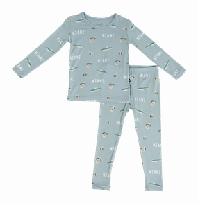 Court Culture x Kyte Baby Nautical Fog Toddler PJ Set