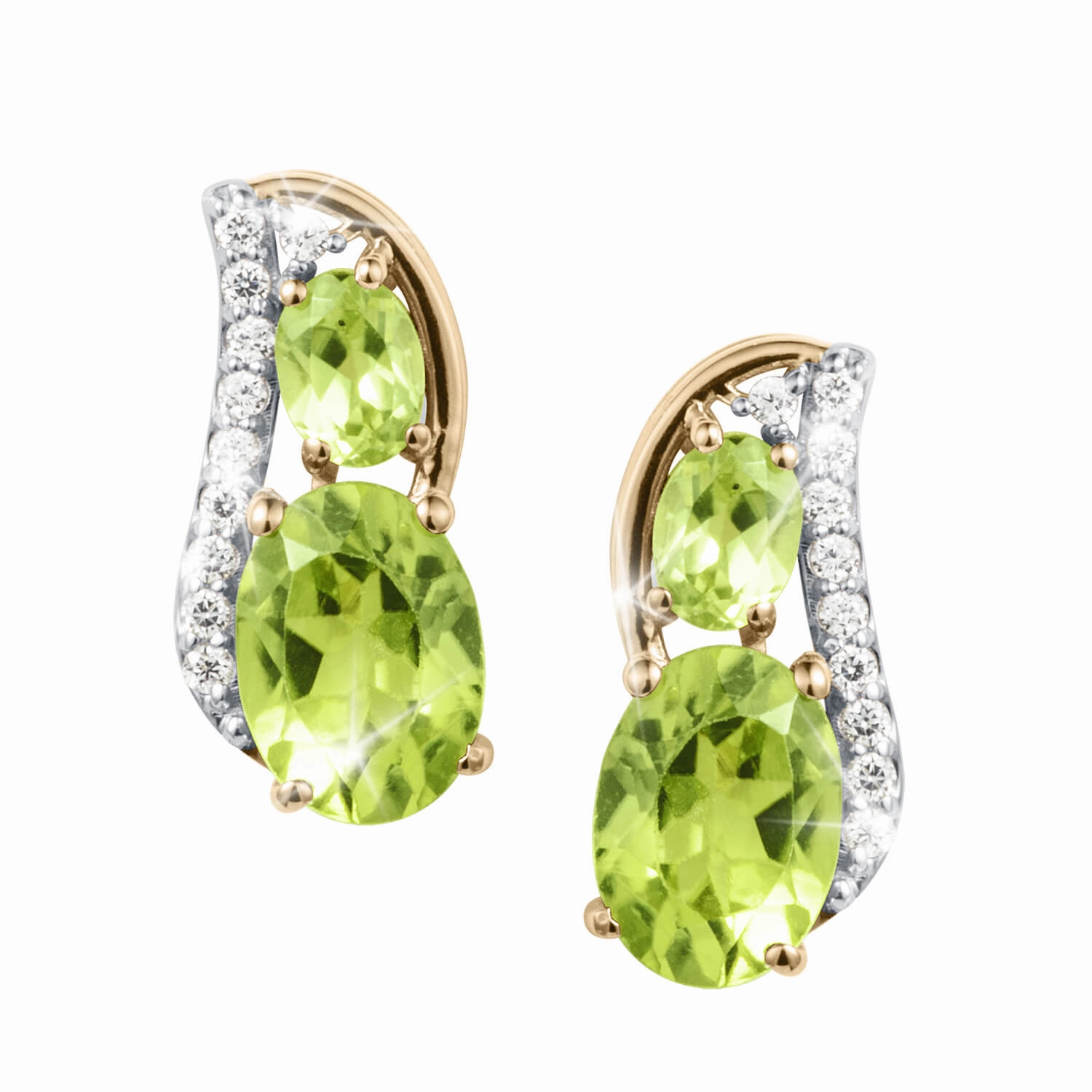 Dewdrop Peridot Earrings