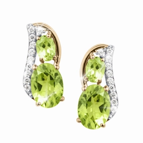 Dewdrop Peridot Earrings