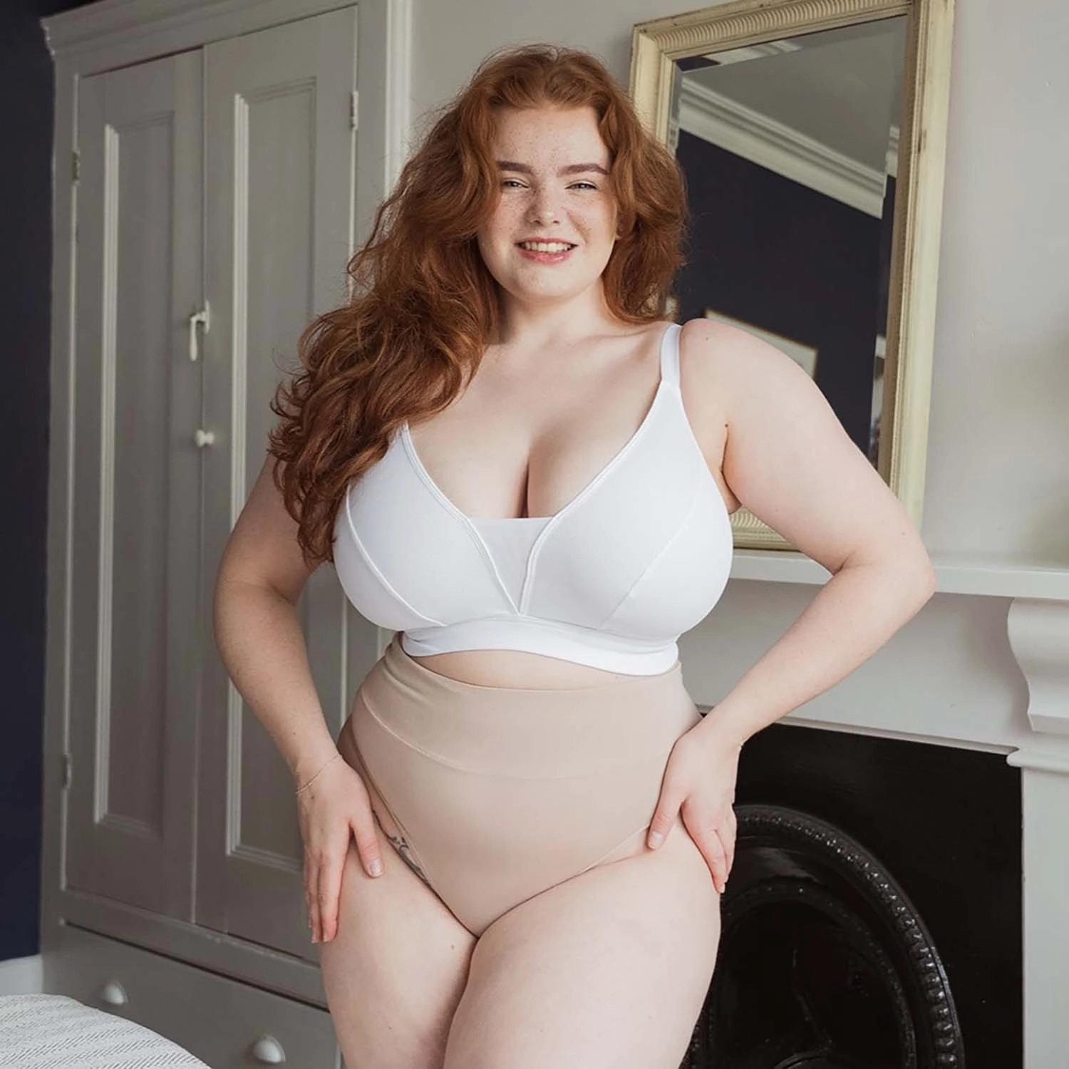 Everyday Ribbed Bra - White
