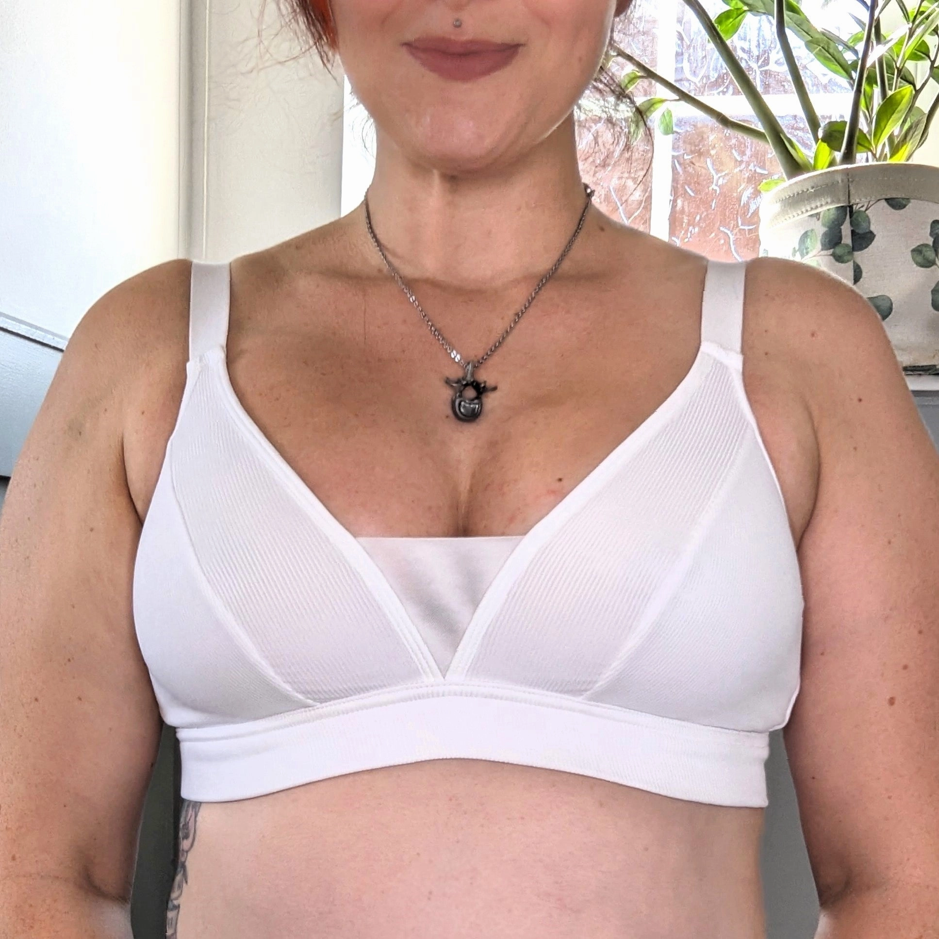 Everyday Ribbed Bra - White