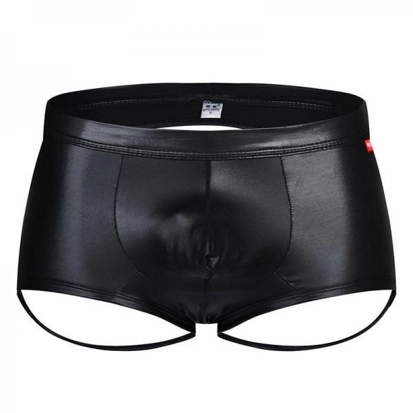 Faux Leather Sexy Underwear Men Panties Mens Thong G String
