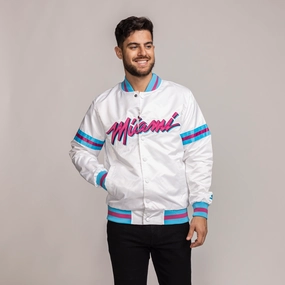 G-III Sports Miami HEAT Original Vice Varsity Starter Jacket