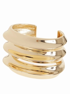 Gold Sculpted Cuff