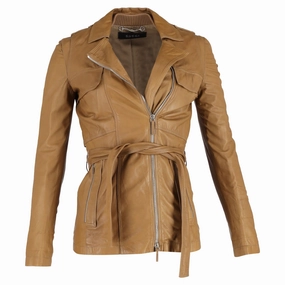 Gucci Biker Jacket in Brown Leather