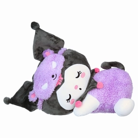 Hello Kitty HKT0031 Kuromi 18-Inch Sleeping Plush Super Soft Sherpa Material