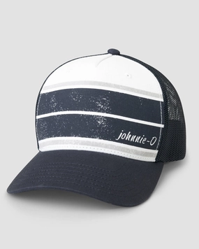 Johnnie-O Classic Striped Trucker Hat