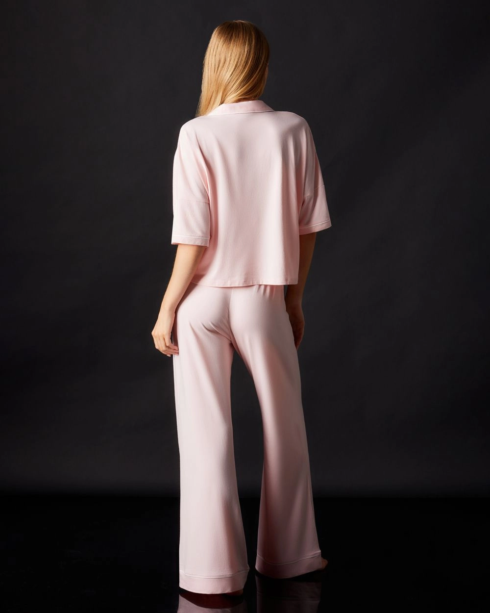 Lilly Boxy Crop Short Sleeve & Wide Leg Pant