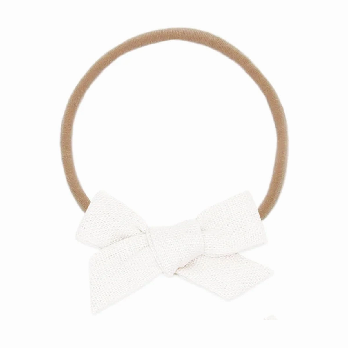 Linen Bow Headband - Small