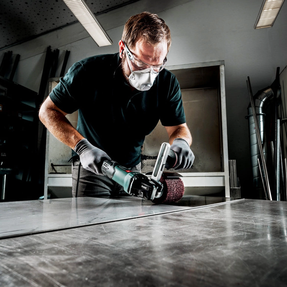 Metabo SE 17-200 RT 14.5-Amp Durable Corded Burnishing Machine Set - 602259620