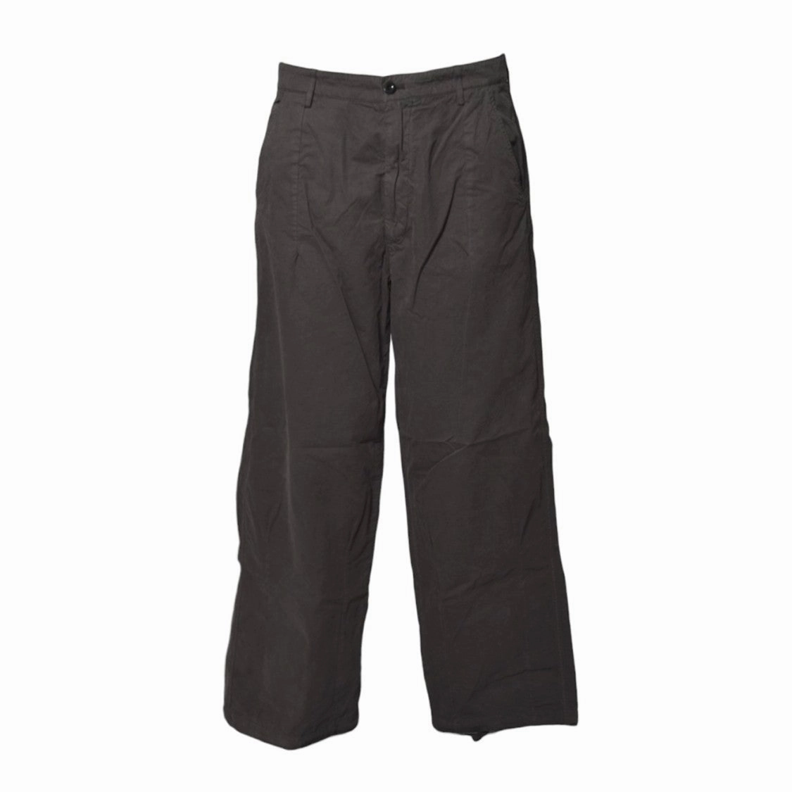 Microreps Boxy Pants In Grey Cotton