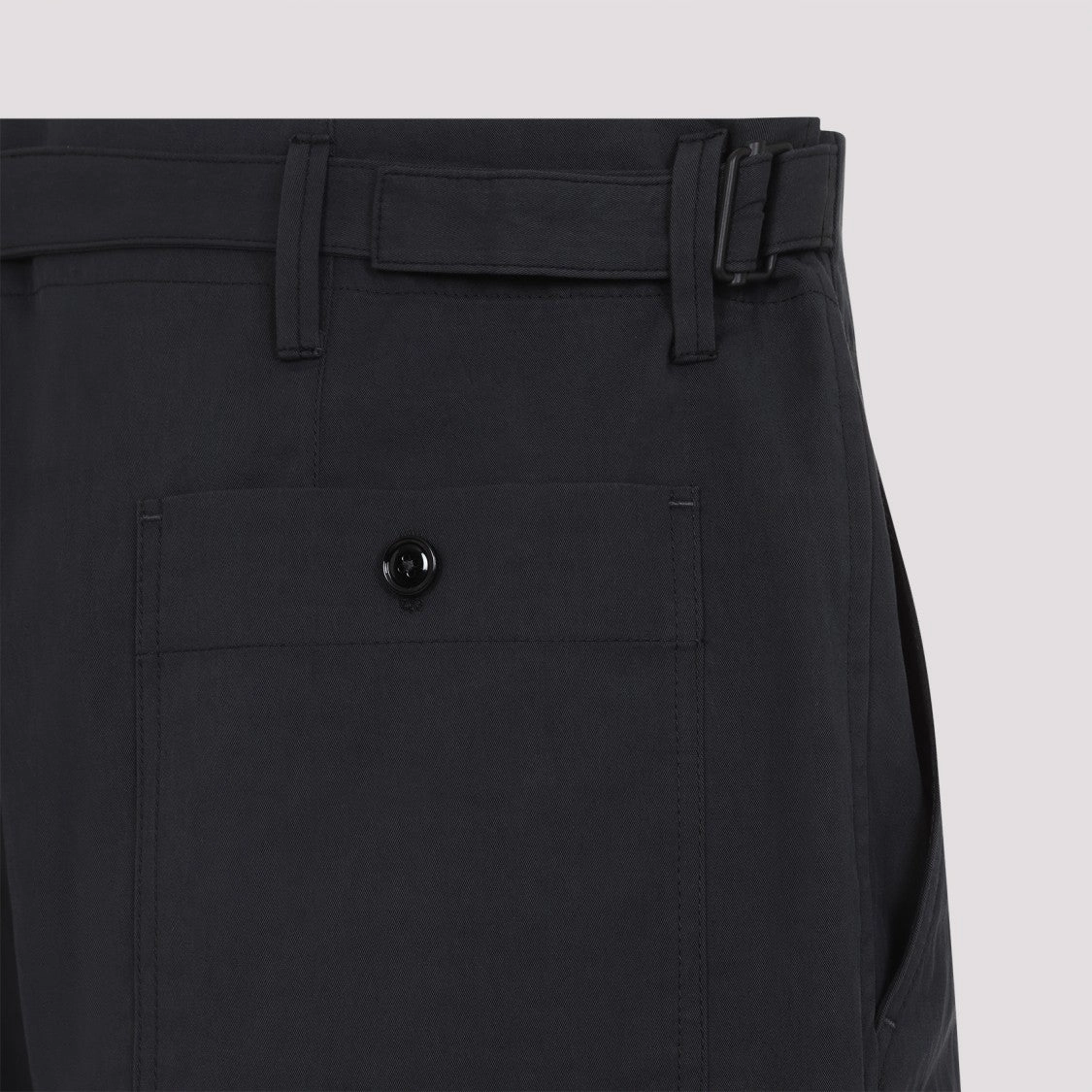 Mid-Waist Grey Carrot Pants