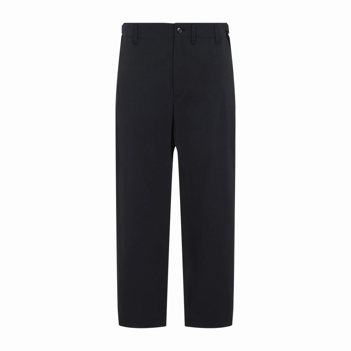 Mid-Waist Grey Carrot Pants