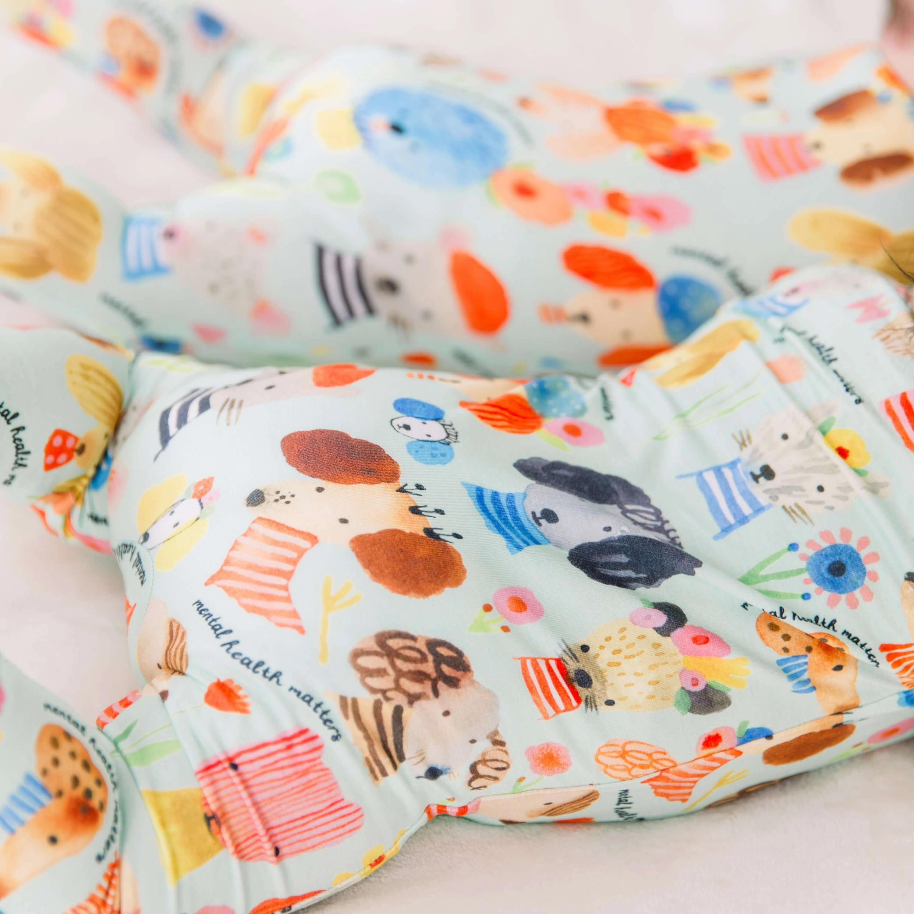 Mindful Doggos | Bamboo Footie Onesie Sleeper | "Mental Health Matters"