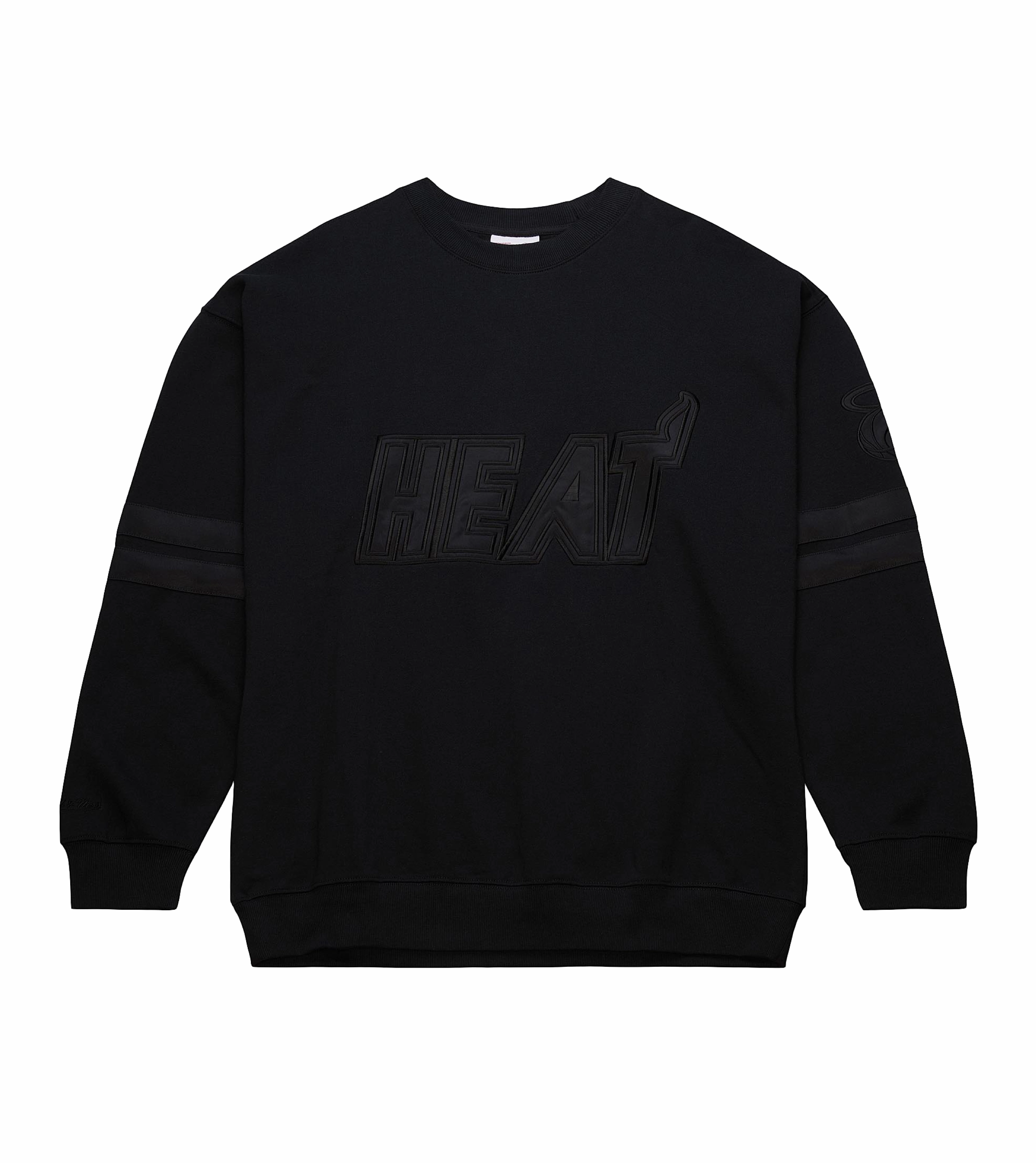 Mitchell & Ness Miami HEAT Stripes Fleece Crewneck