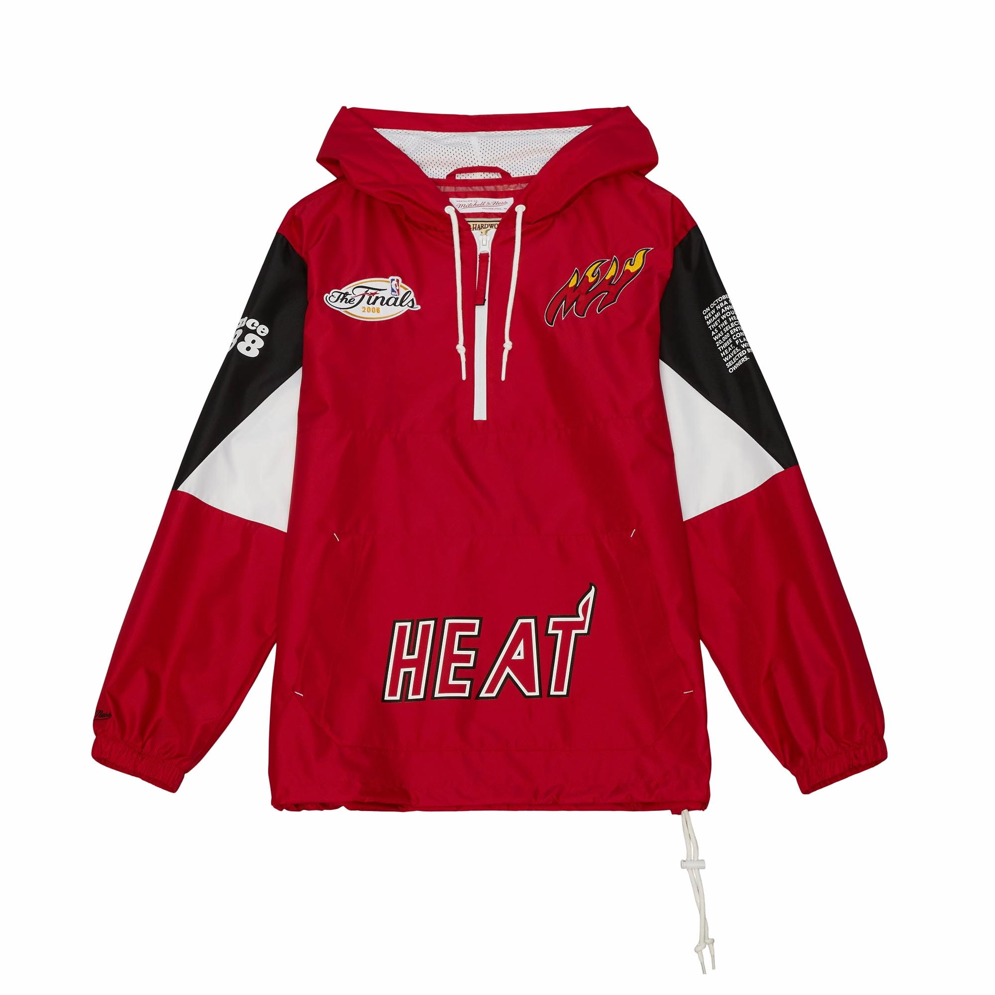 Mitchell and Ness Miami HEAT Origins Anorak Pullover