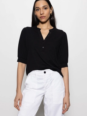 Mixed Media Tee Black