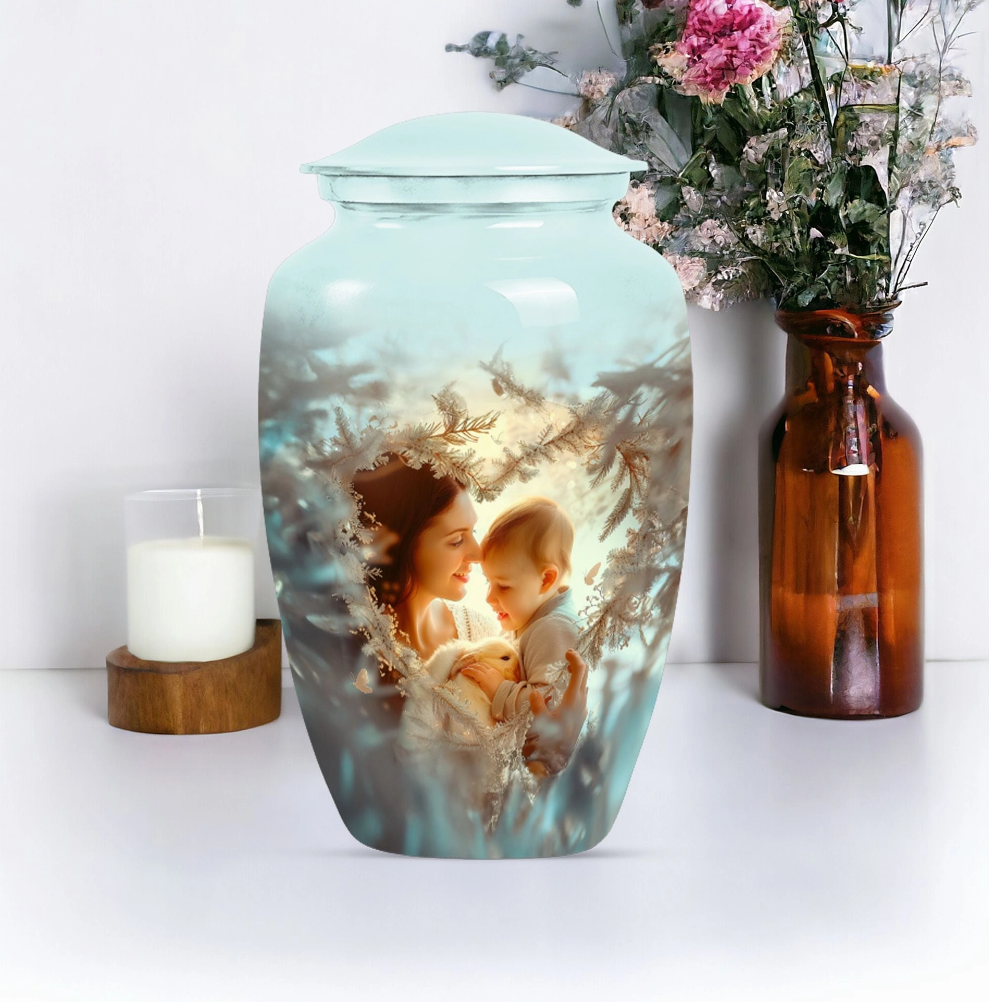 Mother Love Eternity - Cherished Memorial Urn for Cherished Ashes