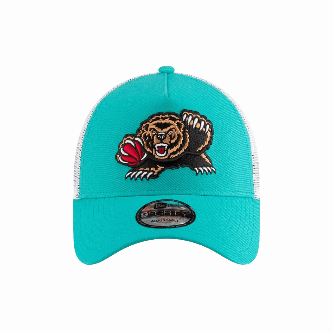 New Era Memphis Grizzlies NBA Classic Edition 2024 Teal Blue 9Forty A-Frame Trucker Cap