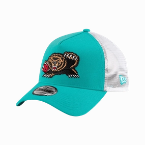 New Era Memphis Grizzlies NBA Classic Edition 2024 Teal Blue 9Forty A-Frame Trucker Cap