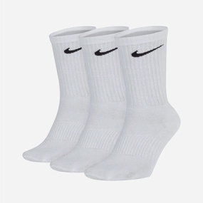 NIKE | PERFORMANCE LIGHTWEIGHT TRAINING CREW SOCKS (3 PAIRS) { WHITE/BLACK