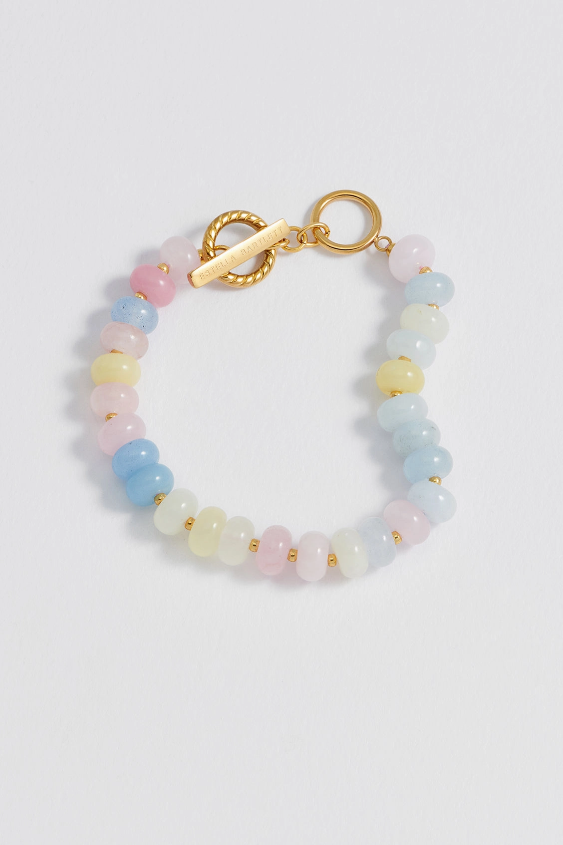 Pastel Multi Gemstone T-Bar Bracelet