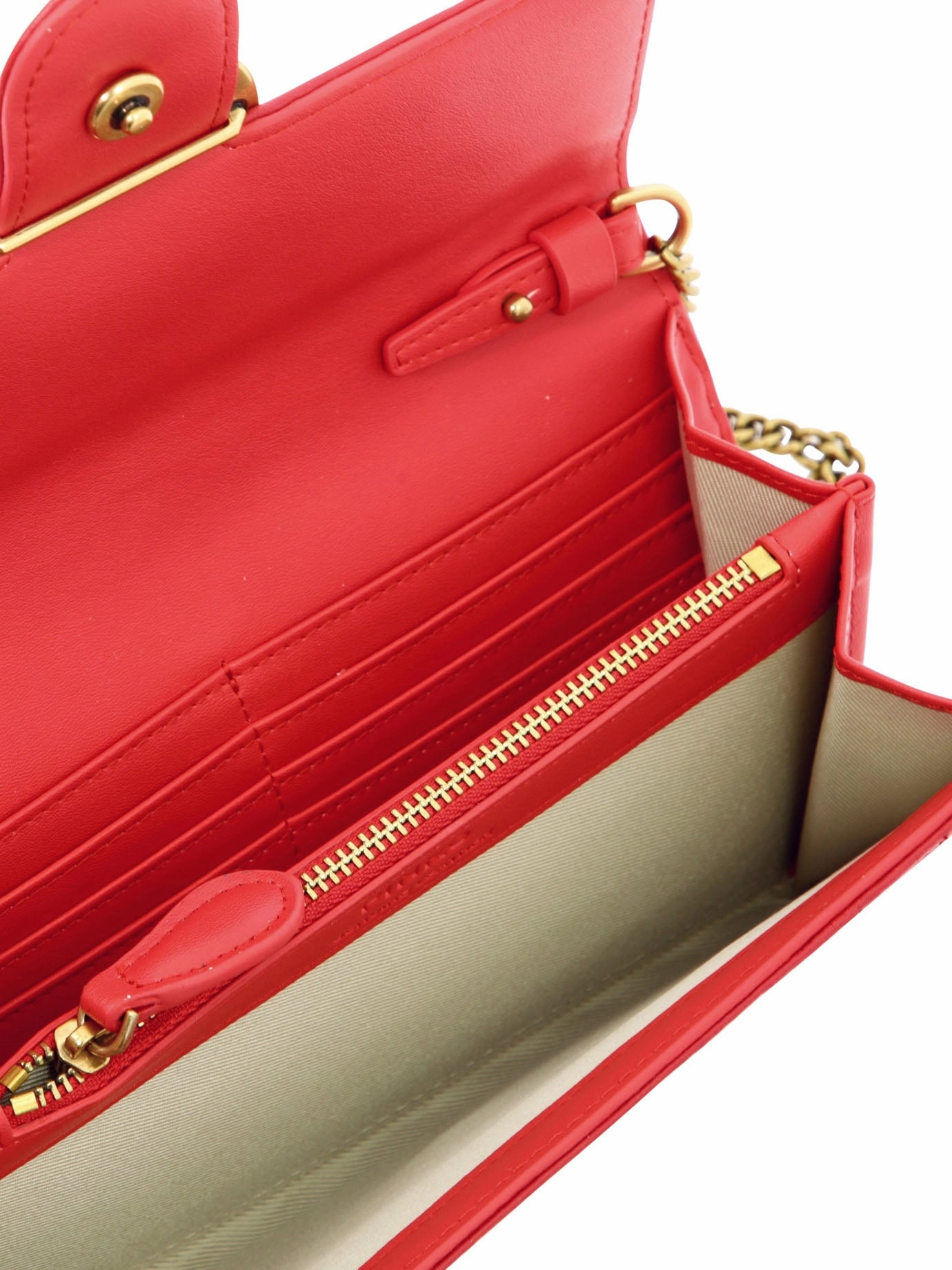 Pinko Love Classic Quilted Chain Wallet