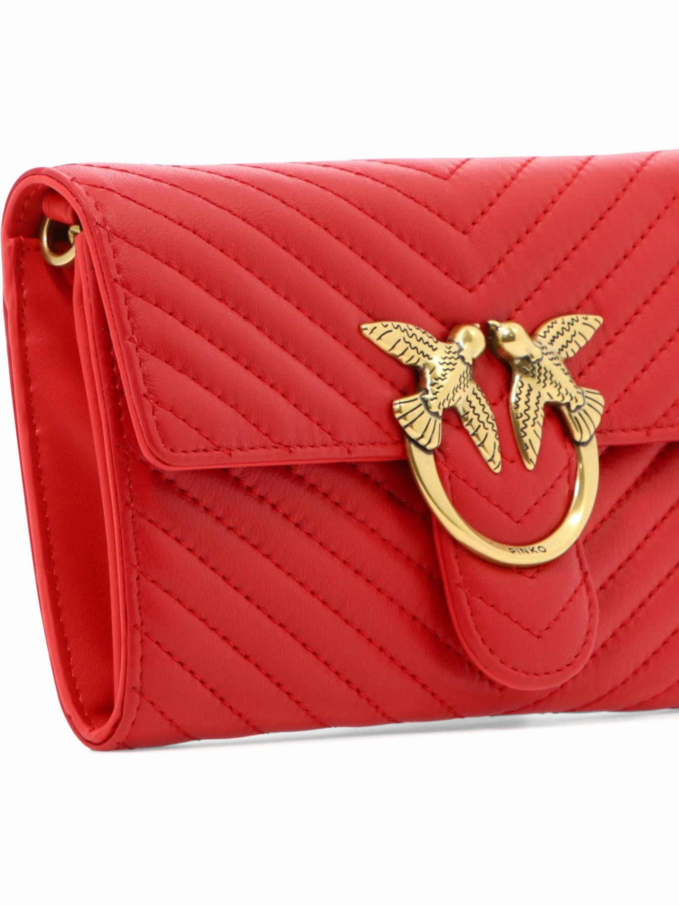 Pinko Love Classic Quilted Chain Wallet