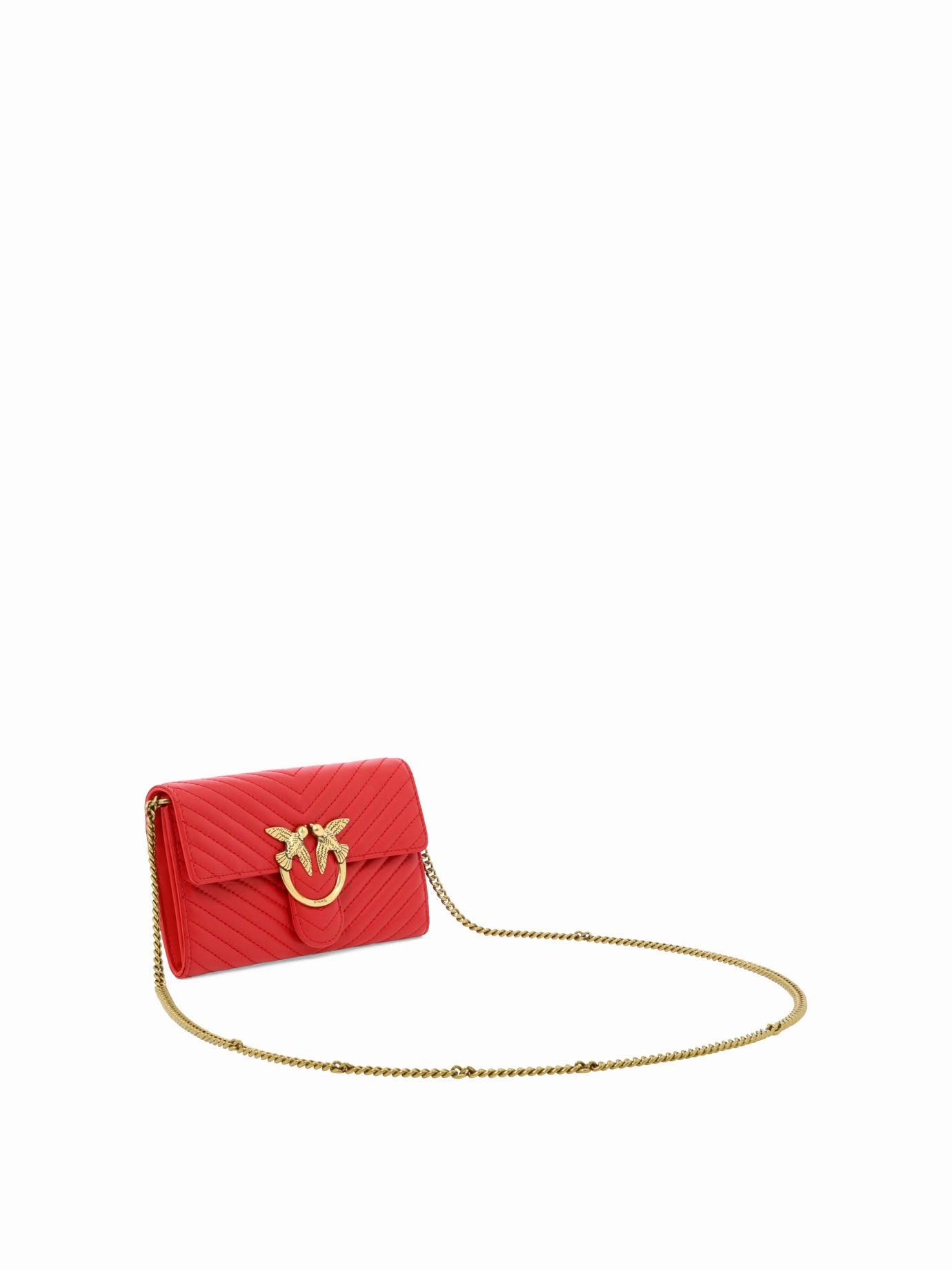 Pinko Love Classic Quilted Chain Wallet
