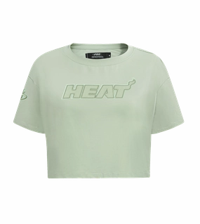 Pro Standard Miami HEAT Moss Boxy Crop Women's Tee