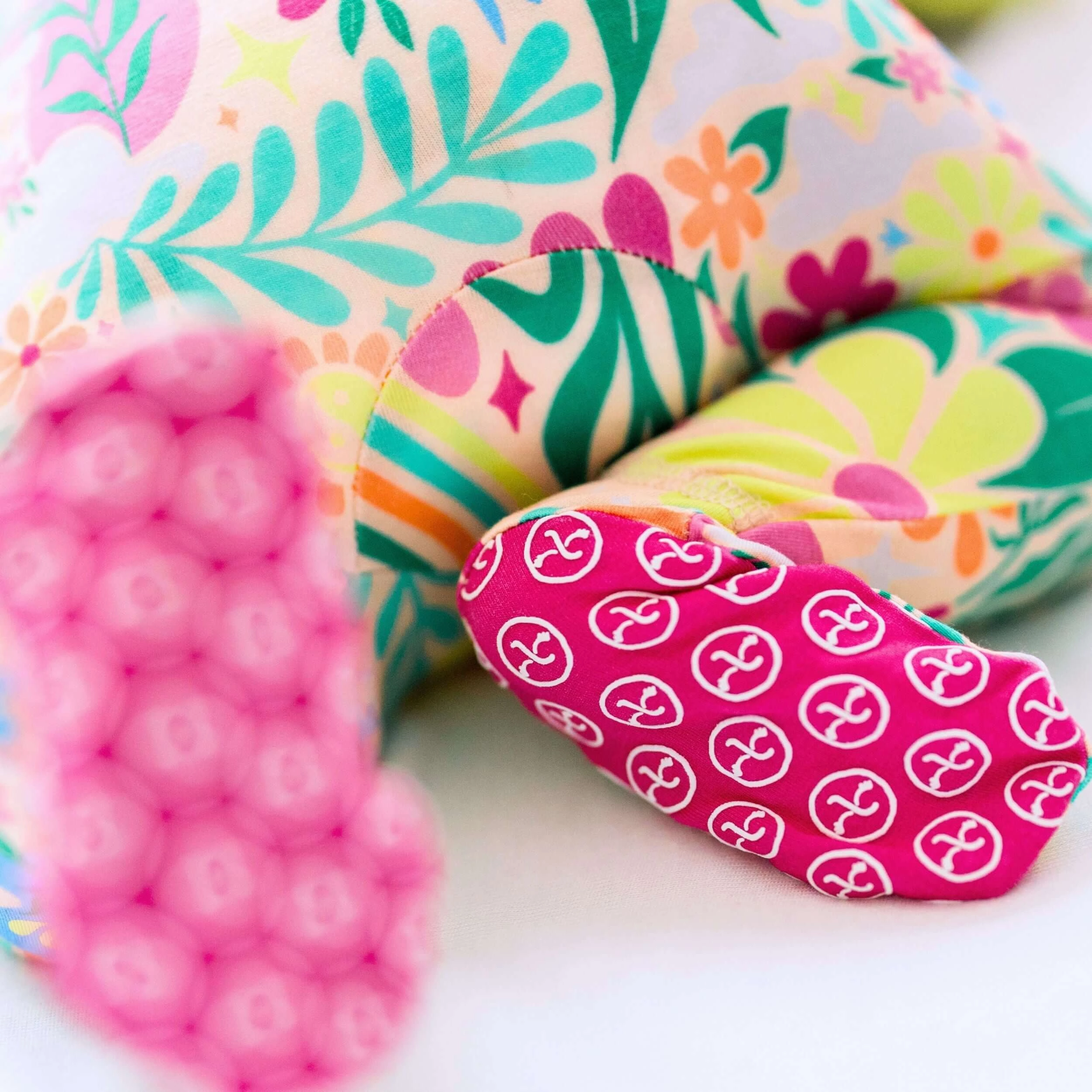 Rainbow Daisy Babe | Bamboo Footie Onesie Sleeper | "Patience & Kindness"