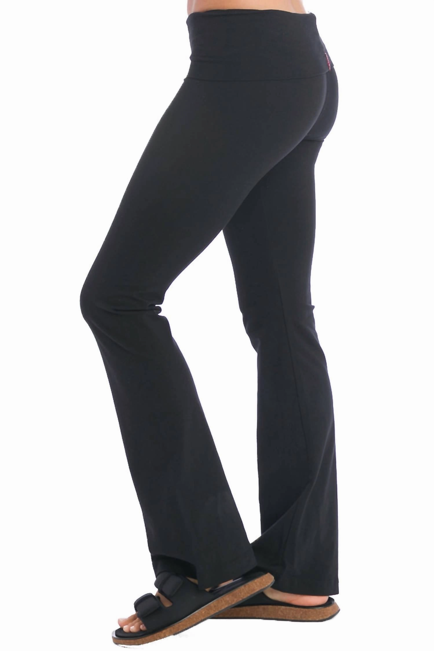 Rolldown Bootleg Flare Pant In Black