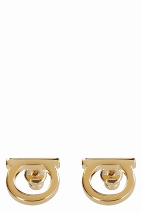 Salvatore Ferragamo Classic Gancini Logo Earrings