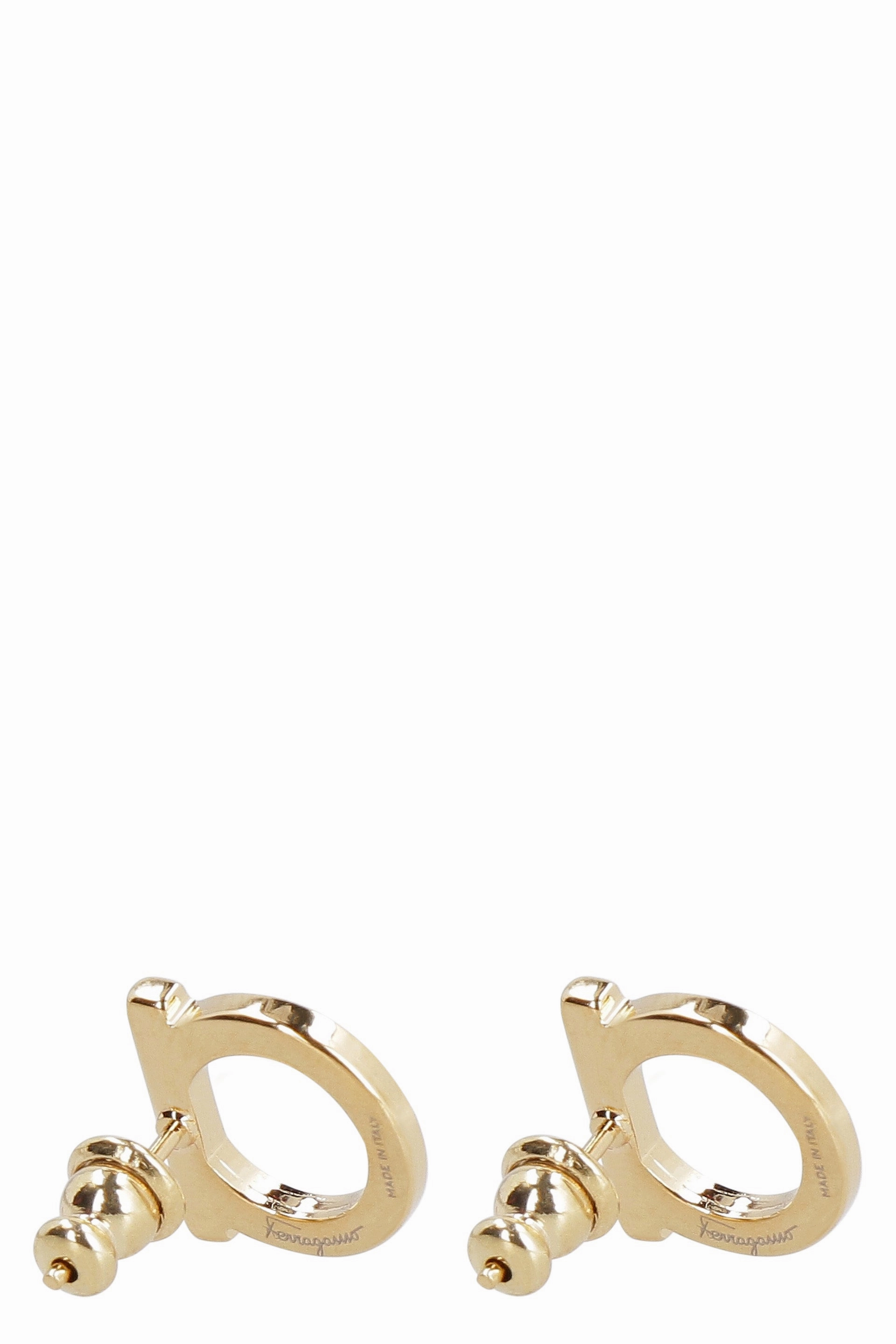 Salvatore Ferragamo Classic Gancini Logo Earrings